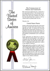 アメリカ合衆国発行のドナリエラの特許賞